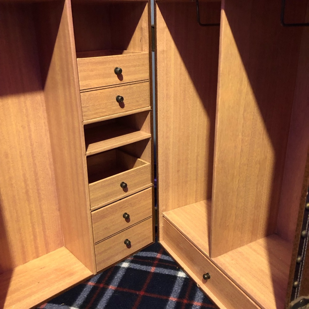 FRANKIN MINT ROSE CLOSET TRUNK